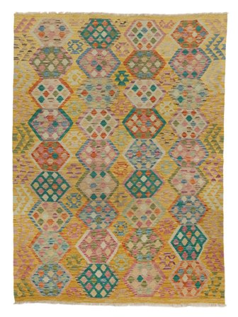 Kilim Afghan Old Style Rug 185X251 Wool
