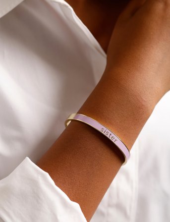 Design Letters Vip Word Candy Bangle - Purple - ONE SIZE