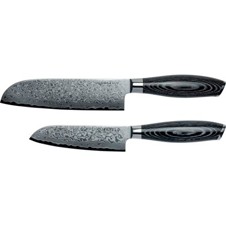 Mareld Akio Knivsæt, 2 knive, sort - Sort, stål | KitchenOne