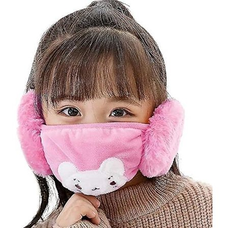 Lämmin Kasvomaski Korvaläpät, Talvi Lasten Paksu Balaclava Korvaläpillä