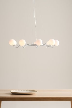 Jotex - CURVY taklampe Nickel satin - Kjøp Taklamper hos Jotex