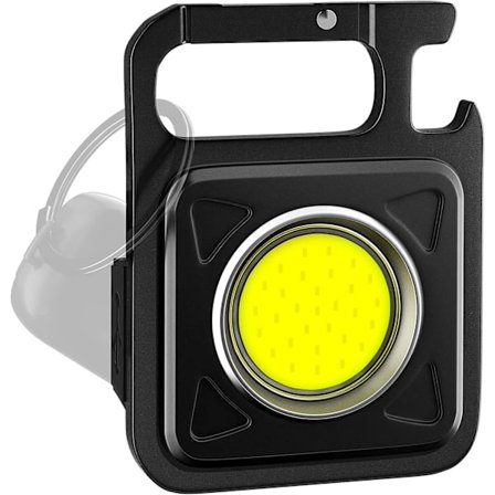Bärbar LED-ficklampa, Mini LED-ficklampa, Mini uppladdningsbar ficklampa 800 Lumen COB-nyckelkedjelampa, Original användbar present till män