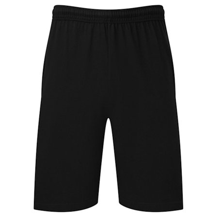 Fruit of the Loom Mens Iconic 195 Jersey Shorts S Svart