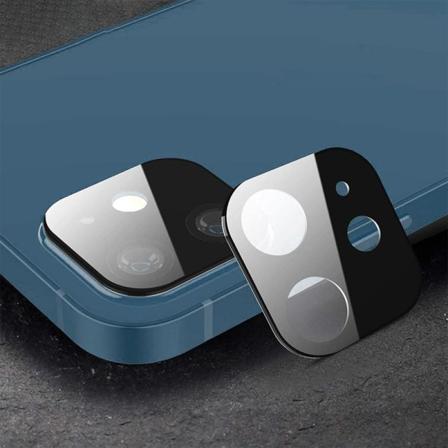 Hat Prince Iphone 12 Mini Heltäckande Härdat Glas Kamera Lins Transparent