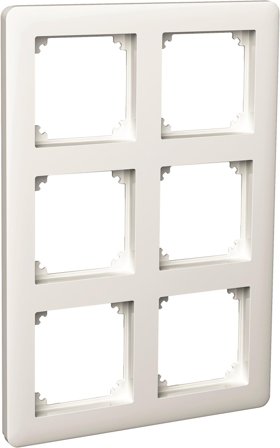 Schneider Electric Exxact WDE002346 Kombinationsram 3x2-fack, vit, Strömbrytare & vägguttag