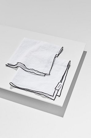 Jotex - Aus Französischem Leinen Im 2er-pack Kreideweiß - Bonne-Servietten - Kaufe Pastill - Textilien bei Jotex