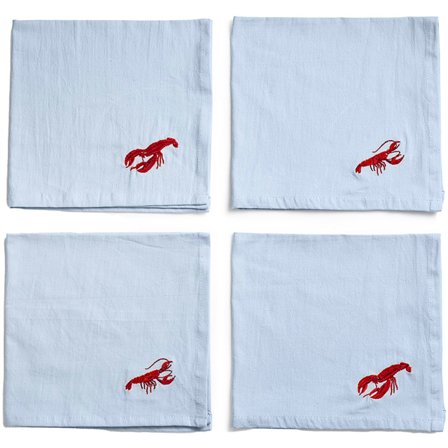 Midnatt Krepsserviett 40x40 cm 4-pakning