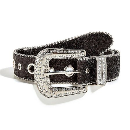 Rhinestone Belte Midjebelte SVART