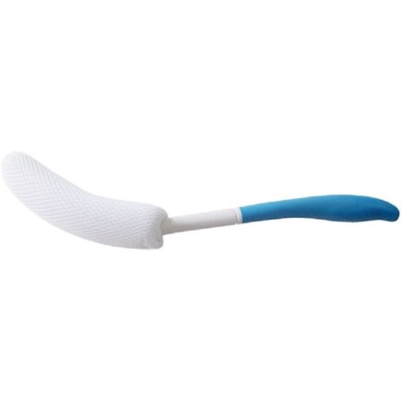 Body Back Badebørste, Buet Langt Håndtag Mesh-pose Svamp, Udskiftelig Skrubbebørste, Eksfolierende Hud Brusebørste, Længde 15,35 Tommer/39cm