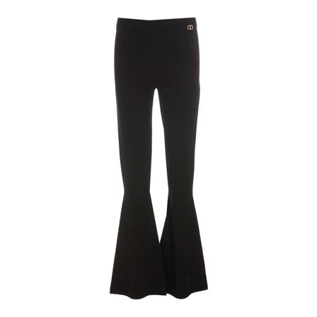 Twinset Wide Byxor svart, Dam Byxor, Dam, Storlek: S