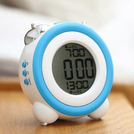 Kovaääninen herätyskello, herätyskellot syväunille tai kuulovammaisille, himmennettävä herätyskello säädettävällä kirkkaudella ja äänenvoimakkuudella,