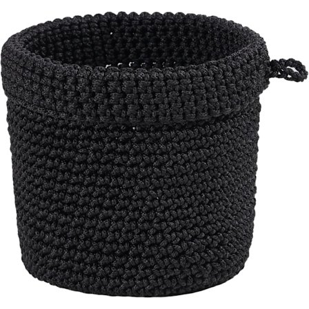 Svarta Förvaringskorgar, Naturlig Vävd Organizer, Handgjord, Vikbar, Miljövänlig Heminredning