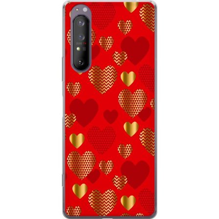 Yhteensopiva Puhelinkuori Sony Sony Xperia 1 II GoldenHearts