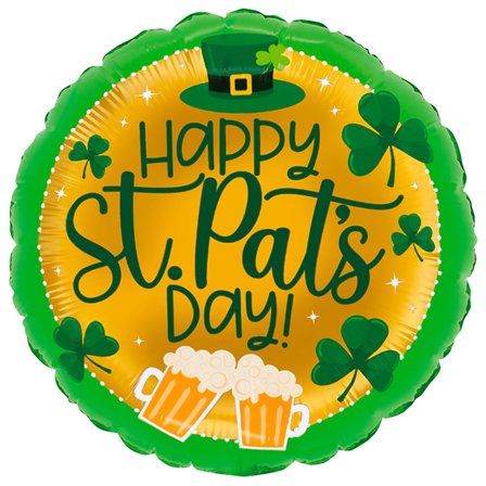 Rund Folieballon Happy St. Pat's Day!
