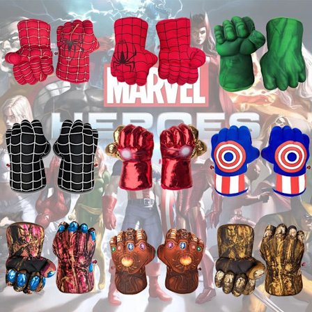 Marvel figur boxningshandskar Spiderman Superhero Cosplay Handskar zy
