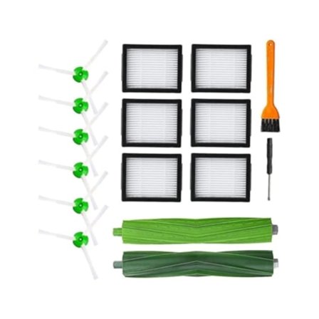 Udskiftnings gummibørster, sidebørster, filtre, der kan bruges til iRobot Roomba