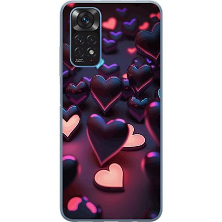 Kompatibel Mobilcover til Xiaomi Xiaomi Redmi Note 11 Midnatshjerter