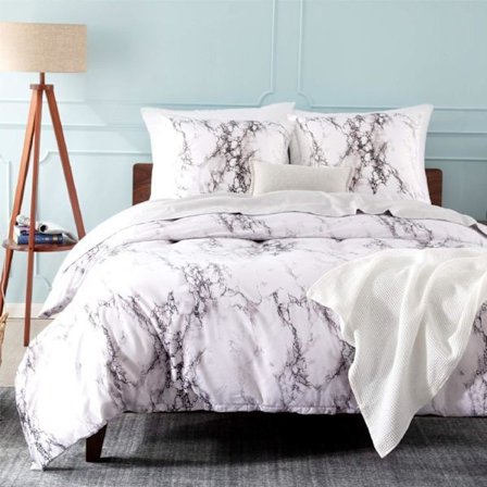 Sengesett for voksne med glidelås, 220x240 cm, dynetrekksett for 2 personer