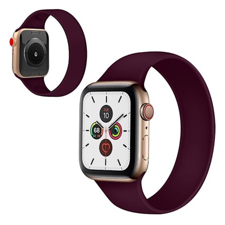 Apple Watch Series 5 / 4 44mm silicone flex watch band - Purple Size: L