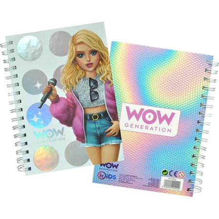 WOW Generation Anteckningsbok med stickers Spiral Emma