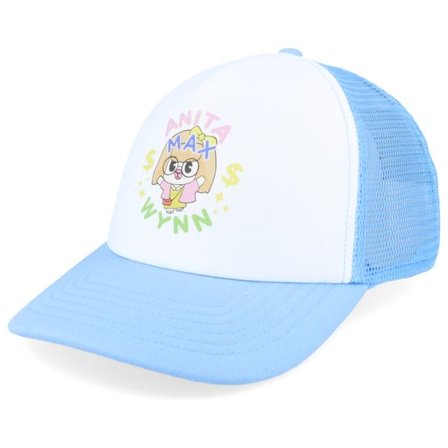 Kiddo Cap - Vit trucker Keps - Kids Anita Max Wynn Foam Sky Blue/White Trucker @ Hatstore