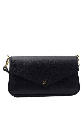 LaTalia Mini-kuvertväska i läder Handväskor Dam Svart 21,5x3,5x12