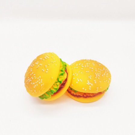 2 STK Kæledyr Hamburger Legetøj Hunde Tygge Legetøj 1 1