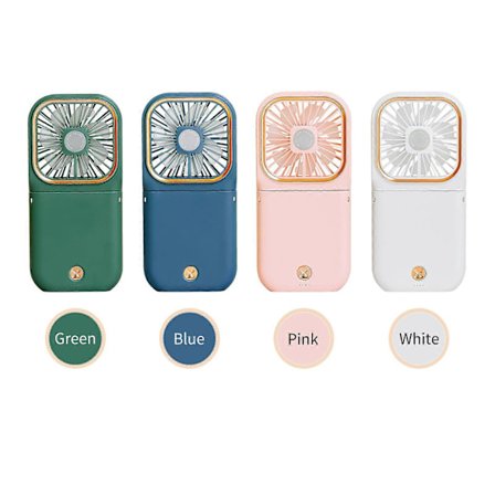 Halskæde Ventilator Mini Bærbare Vifter Foldbar Hængeventilator USB Genopladelig 3 Hastigheds Ventilator med Telefonholder til Udendørs Rejser