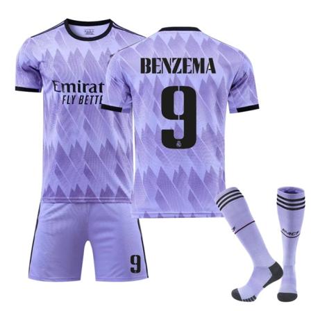 2223 Real Madrid hjemme og ude nr. 7 Mbappe-trøje 9 Benzema nr. 10 udenrigshandel fodbolddragt K1 No9 28