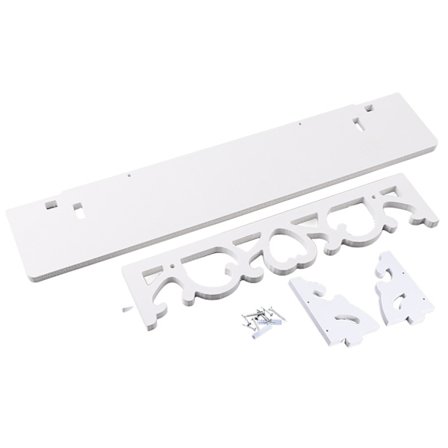 Hvit Flytende Hylle Veggmontert Bokylle Display Oppbevaringsmøbel