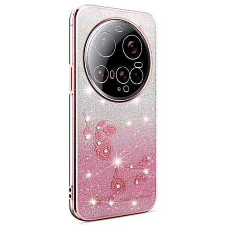 KADEM deksel til Xiaomi 15 Ultra mobiltelefon, blomsterformet TPU fleksibel gradient mobiltelefon beskyttelsesdeksel