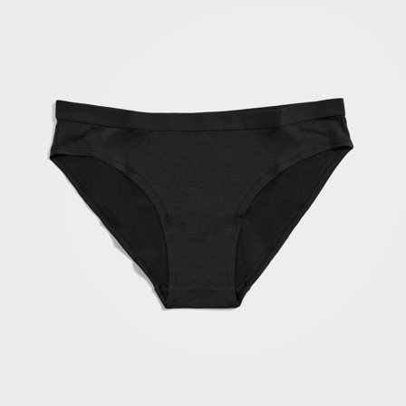 Black Women’s TENCEL Lyocell Bikini Bottom, 100% Circular, X-Small