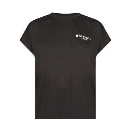 Balmain T-shirt with logo , Zwart , Dames , Maat: XS