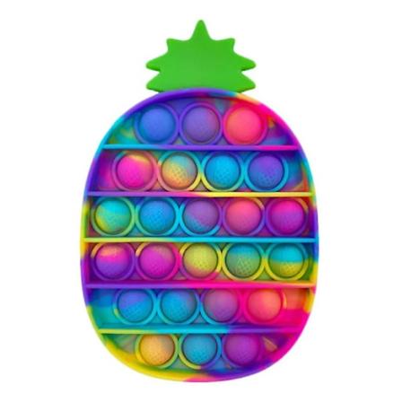 Stuff Certified Pop It - Vasket Fidget Anti Stress Legetøj Boble Legetøj Silikon Ananas Regnbue