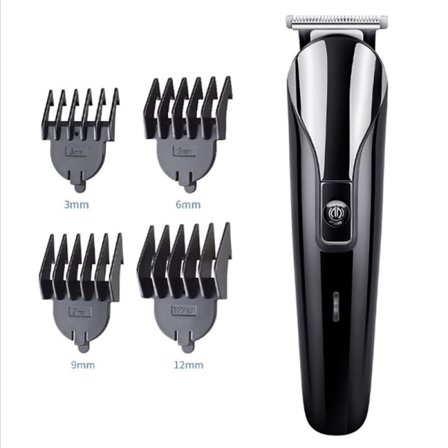 Skjeggtrimmer Hårklipper for menn Skjeggtrimmer (6 i 1)_max