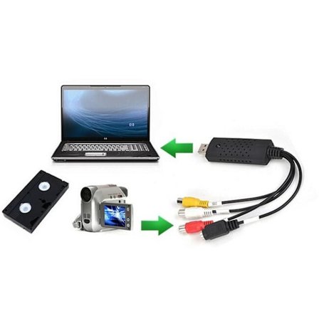 VHS till USB-omvandlare PC-adapter TV Ljud Video DVD USB 2.0 Winxp