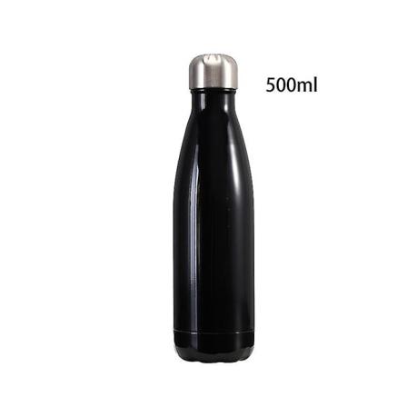 17 Oz/500 Ml Vakuumisolert Dobbelvegget Vannflaske i Rustfritt Stål, Cola-Form, Termosflaske for Reise