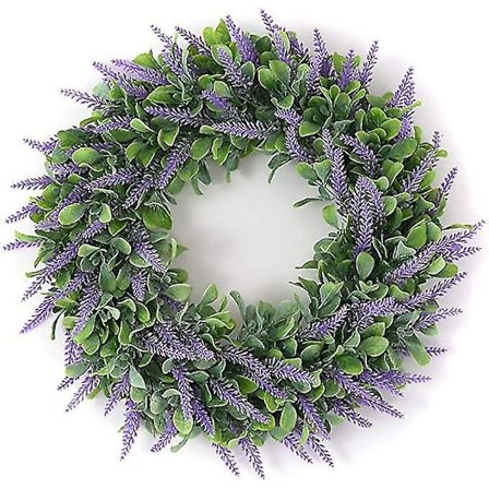 Kunstig Lavendelkrans Garland Dørhæng Spring Dekoration