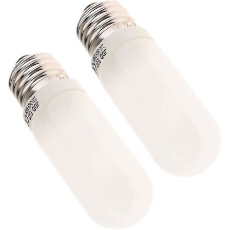 2 stk 250W 220-240V E27 (standard Edison-skrue) frostet halogenpære