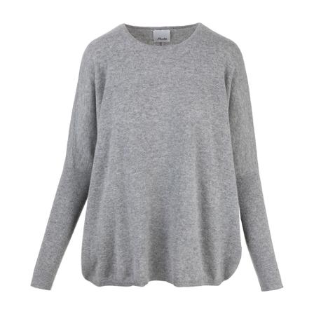 Allude Round-neck Strik Grå, Dame Striktrøjer