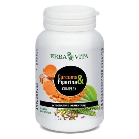 Erba Vita Curcuma & Piperina Complex 60 Capsule