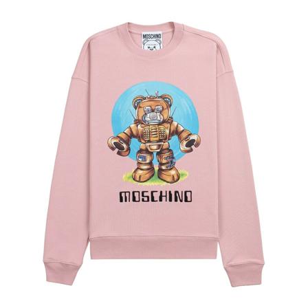 Moschino, Sweatshirts Roze, Heren, Maat:S