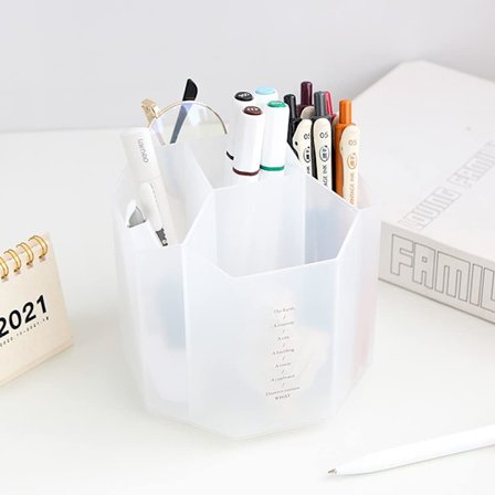 Pyörivä työpöytäjärjestäjä, työpöytäjärjestäjä kynätelineellä, O