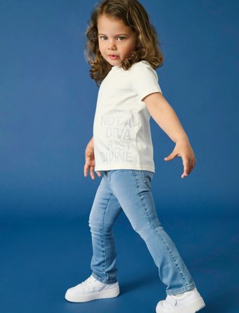 Kids Only Kmgriri Life S/S Stones Top Box Jrs - Cream - 116