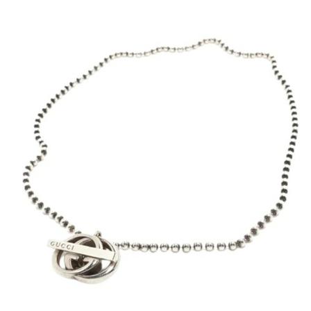 Gucci Vintage Pre-owned Sølv halskaeder Grå, Dame Vintage Smykker, Størrelse: ONE Size