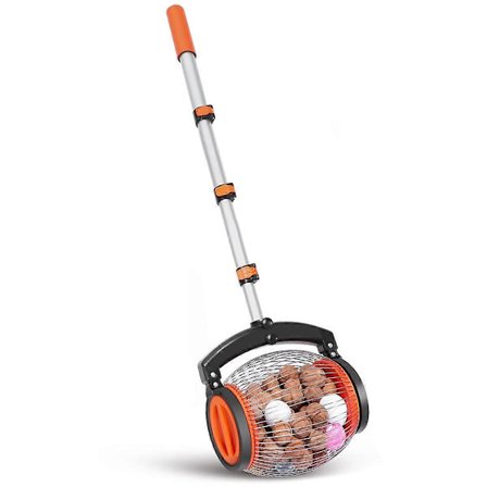 Valnøddeopsamler med rulle - Nøddeindsamler, nem at samle op og tømme
