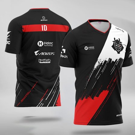 Ny LOL CSGO G2 ESPORTS T-shirt med korte ærmer G2 Jersey Tilpasset navn Høj kvalitet Esports Team Beklædning Komfortabel