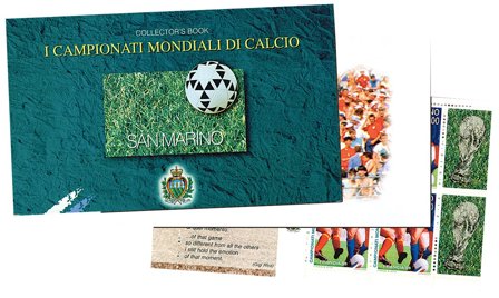 San Marino - Fodbold VM - Postfrisk prestigehæfte