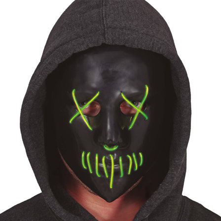 Halloweenmask LED - Partyninja.se