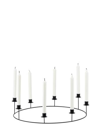 Candlestick, Ring Home Decoration Candlesticks & Tealight Holders Candlesticks Svart House Doctor